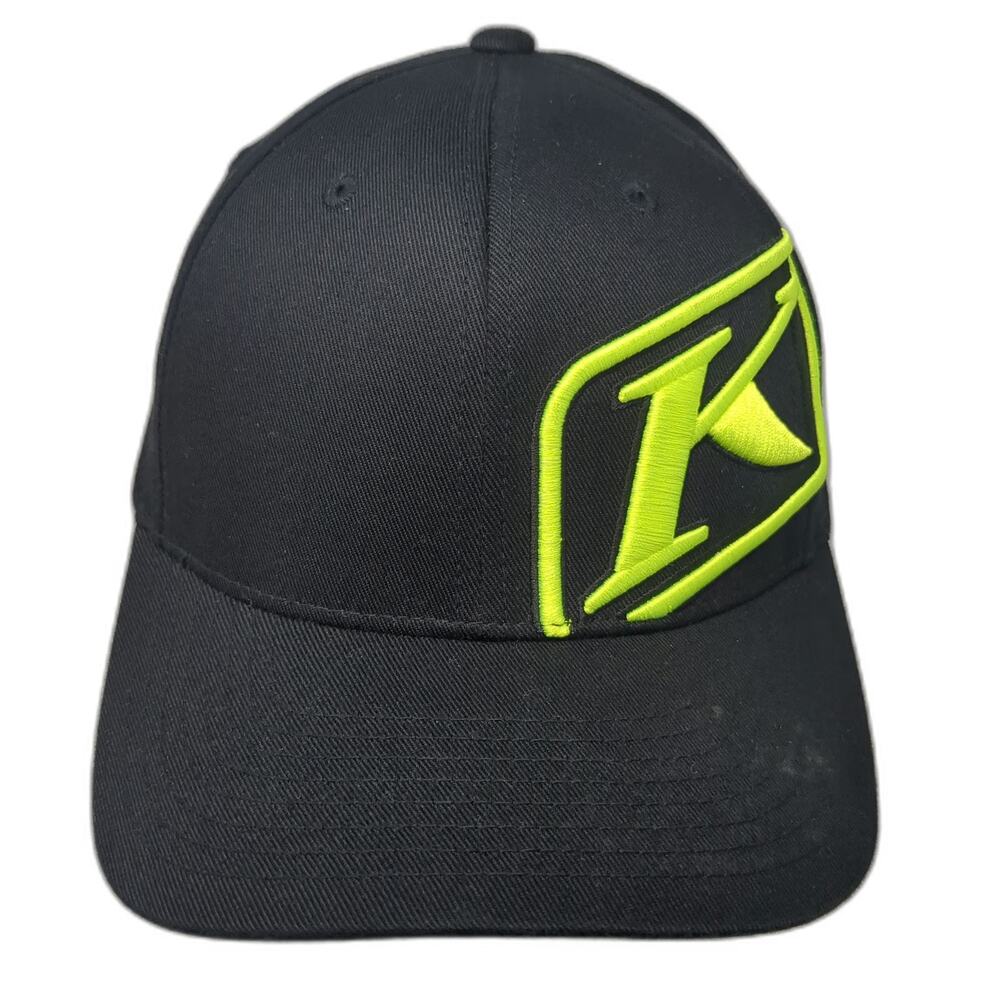 Klim Baseball Cap Black XL Technical Riding Gear Flexfit Embroidered Logo Hat